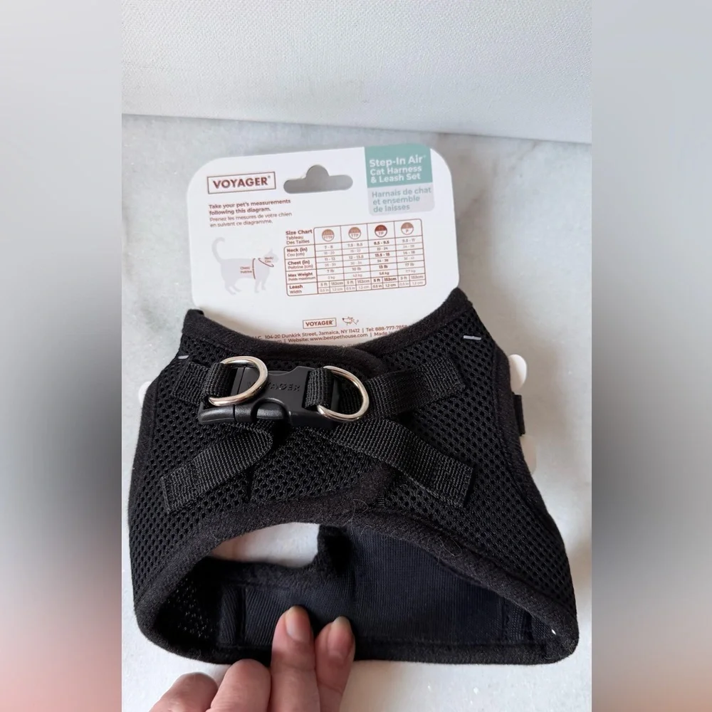 Black Cat Harness & Leash Set xs